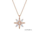 0.30 Carat Natural Diamond Star Design Necklace
