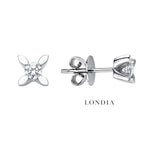 0.30 Ct. F Color Natural Diamond Butterfly Solitaire Set