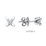 0.30 Ct. F Color Natural Diamond Butterfly Solitaire Set