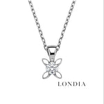 0.30 Ct. F Color Natural Diamond Butterfly Solitaire Set