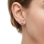 0.30 Ct. F Color Natural Diamond Butterfly Solitaire Set