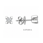 0.30 Ct. F Color Natural Diamond Valentine Solitaire Set