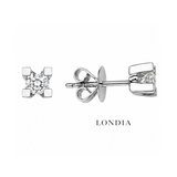 0.30 Ct. F Color Natural Diamond Valentine Solitaire Set