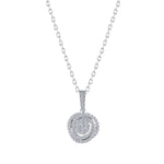0.30 Ct. Natural Diamond Olympic Design Diamond Necklace in 14K Gold