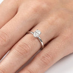 0.30 Ct. Natural Oval Diamond Solitaire Ring