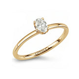 0.30 Ct. Natural Oval Diamond Solitaire Ring