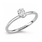 0.30 Ct. Natural Oval Diamond Solitaire Ring