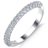 0.30 ct. Diamond Half Eternity Band Ring in 14K Fine Gold