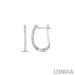 0.30 ct. Round Diamond Hoop Earring 14K Gold