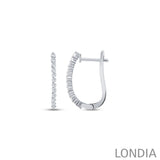 0.30 ct. Round Diamond Hoop Earring 14K Gold