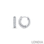 0.30 ct. Round Diamond Hoop Earring 14K Gold