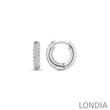 0.30 ct. Round Diamond Hoop Earring 14K Gold