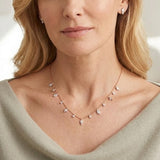 0.35 Carat Londia Dancing Diamond Necklace in 14K Solid Gold