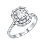 0.35 Carat Natural Diamond Baguette Design Diamond Ring | LONDIA