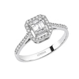 0.35 Carat Natural Diamond Baguette Design Diamond Ring | LONDIA