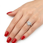 Baguette Heart Design Ring