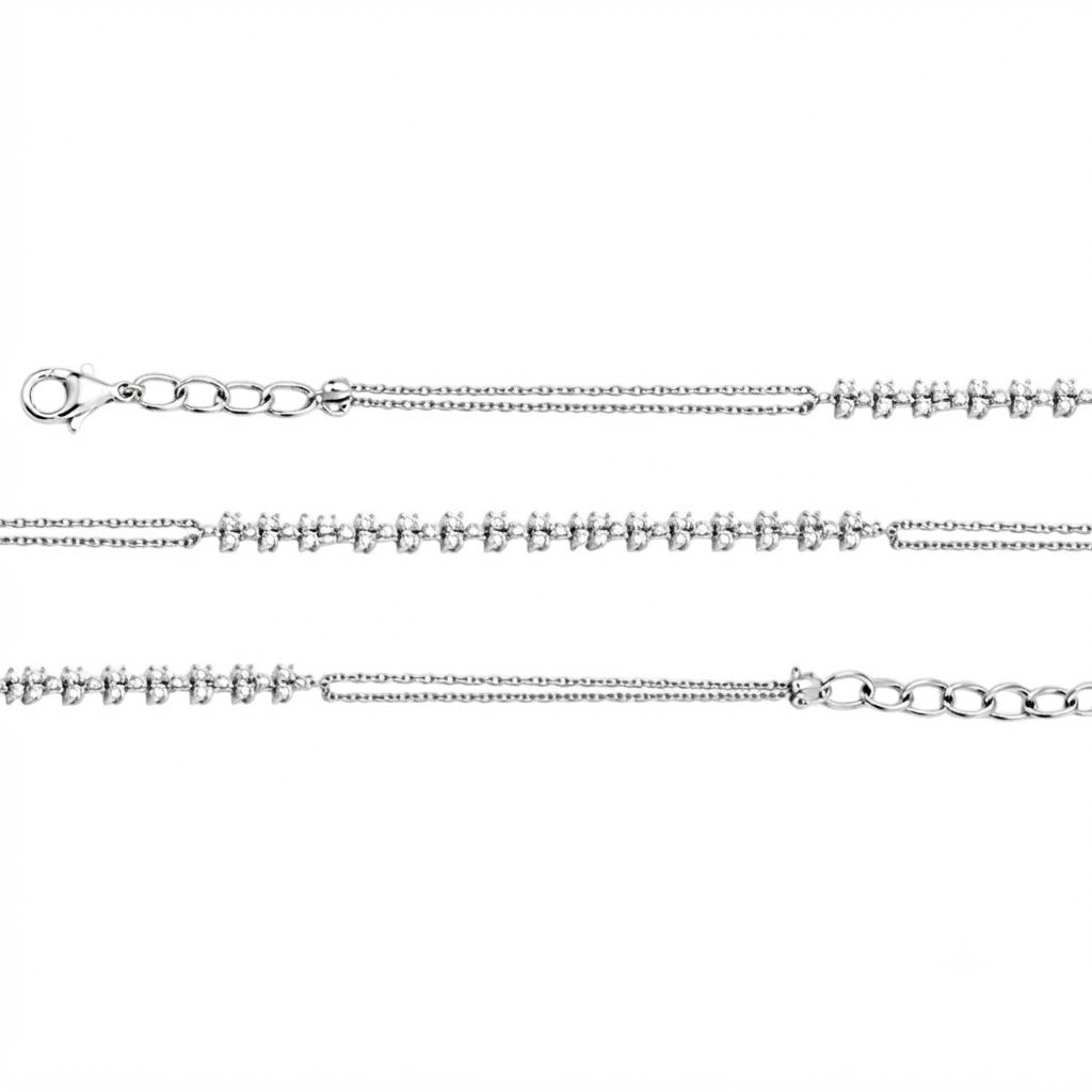 0.35 Carat Natural Diamond Designer Tennis Bracelet