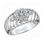 0.35 Carat Natural Diamond Flora Design Ring