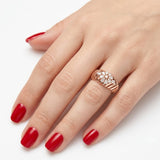 0.35 Carat Natural Diamond Flora Design Ring