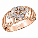 0.35 Carat Natural Diamond Flora Design Ring