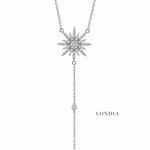 0.35 Carat Natural Diamond Star Design Necklace