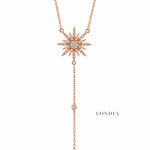 0.35 Carat Natural Diamond Star Design Necklace
