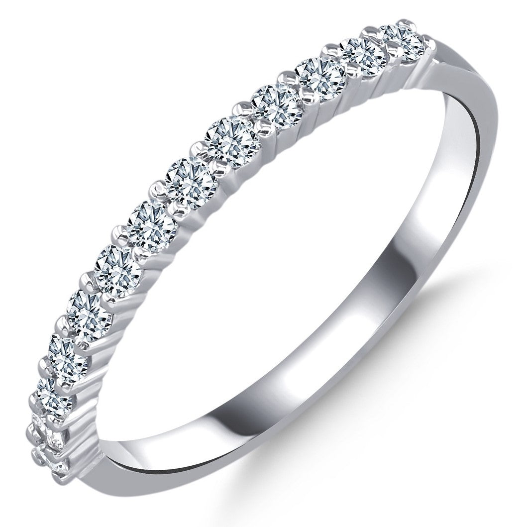0.35 Ct. Diamond Full Eternity Band Ring In 14K Fine Gold