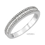 0.35 Ct. F Color Natural Diamond Baguette Design Half Eternity Ring
