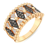 0.35 Ct. Natural Diamond Vintage Design Statement Ring in 14K Gold