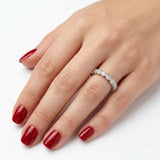 0.40 Carat Diamond Half Eternity Ring in 14K Gold