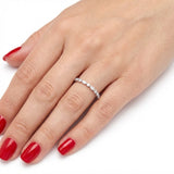 0.40 Carat Diamond Half Eternity Ring in 14K Gold