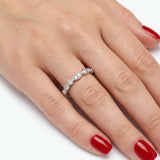 0.40 Carat Diamond Half Eternity Ring in 14K Gold