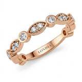 0.40 Carat Diamond Half Eternity Ring in 14K Gold
