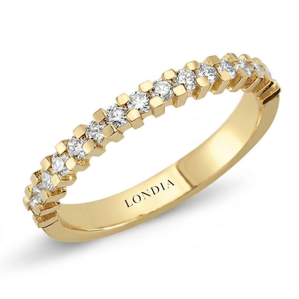 0.40 Carat Diamond Half Eternity Ring in 18K Gold