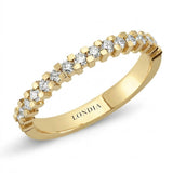 0.40 Carat Diamond Half Eternity Ring in 18K Gold