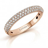 0.40 Carat Diamond Half Eternity Ring in 18K Gold