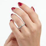 0.40 Carat Diamond Half Eternity Ring in 18K Gold
