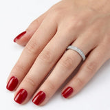 0.40 Carat Diamond Half Eternity Ring in 18K Gold