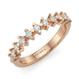 0.40 Carat Diamond Half Eternity Ring in 18K Gold