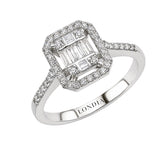 0.40 Carat Natural Diamond Baguette Design Diamond Ring | LONDIA