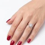 0.40 Carat Natural Diamond Baguette Stone Classic Design Ring