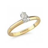 0.40 Carat Pear-Cut Solitaire Ring