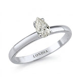 0.40 Carat Pear-Cut Solitaire Ring