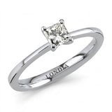 0.40 Carat Princess-Cut Solitaire Ring