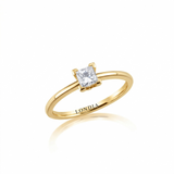 0.40 Carat Princess Cut Solitaire Diamond Ring