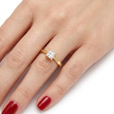 Princess Solitaire Ring