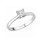 Princess Solitaire Ring