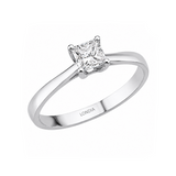 Princess Solitaire Ring