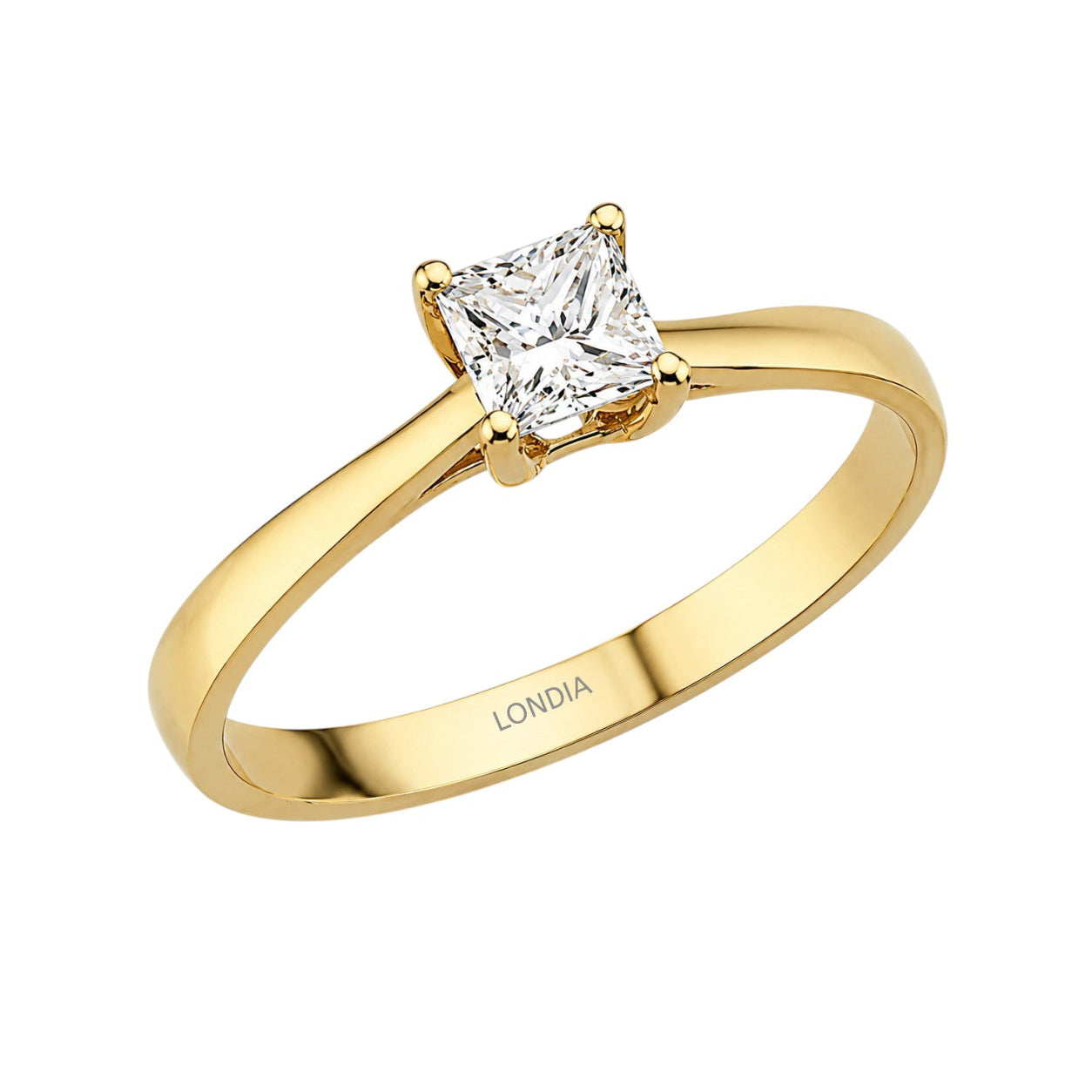 Princess Solitaire Ring