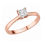 Princess Solitaire Ring